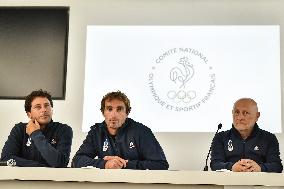 French surf team press conference in Paris FA