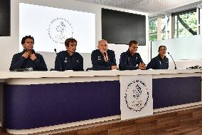 French surf team press conference in Paris FA