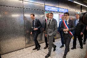 Inauguration Of The Metro Line 14 Extension - Saint-Denis