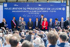 Inauguration Of The Metro Line 14 Extension - Saint-Denis