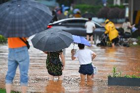 Flood And Landslide After The Heavy Rainfall - China