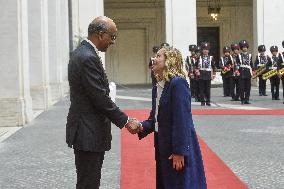 Giorgia Meloni Receives Singapore President - Rome