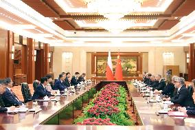 CHINA-BEIJING-ZHAO LEJI-POLISH PRESIDENT-MEETING (CN)