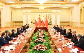 CHINA-BEIJING-LI QIANG-POLISH PRESIDENT-MEETING (CN)