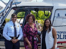 Washington DC Police Unveil A New Police Helicopter And Drone Unit