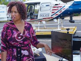 Washington DC Police Unveil A New Police Helicopter And Drone Unit
