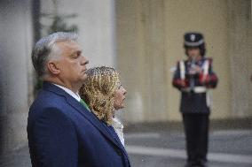 Meloni And Orban Meet - Rome