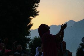 Special Prayers On The Death Anniversary Of Hazrat Usman Ghani At Hazratbal Shrine In Srinagar