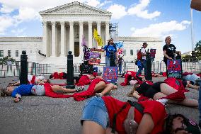 Reproductive Rights Advocates Protest At The US Supreme Court, Washington DC