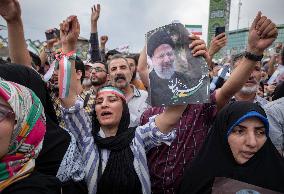 Iran-Elections-Supporters Of Saeed Jalili