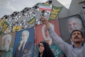 Iran-Elections-Supporters Of Saeed Jalili