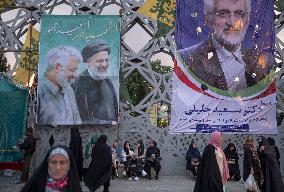 Iran-Elections-Supporters Of Saeed Jalili