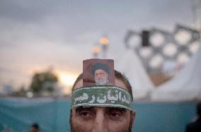 Iran-Elections-Supporters Of Saeed Jalili