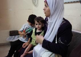 MIDEAST-GAZA-KHAN YOUNIS-CHILDREN-ILLNESS