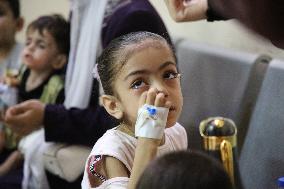 MIDEAST-GAZA-KHAN YOUNIS-CHILDREN-ILLNESS