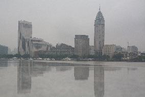 Shanghai Waits For Upcoming Heavy Rainstorm