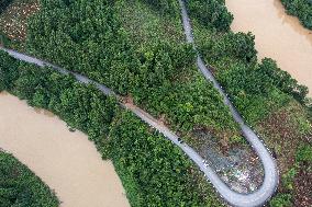 Landslide Damage Road