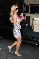 Paris Hilton Promotes Motorola Razr Phone - NYC