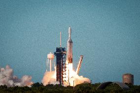 SpaceX Falcon Heavy Launches GOES-U from NASA Kennedy Space Center,