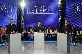Political Debate On TF1 - Boulogne-Billancourt
