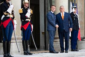 Emmanuel Macron and Viktor Orban - Paris