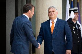 Emmanuel Macron and Viktor Orban - Paris