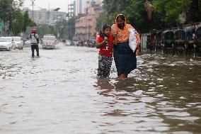 Waterlogged In Dhaka, Bangladesh