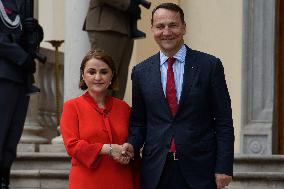 Poland's, Turkey's And Romania's Foreign Affairs Ministers Meeting In Poland.