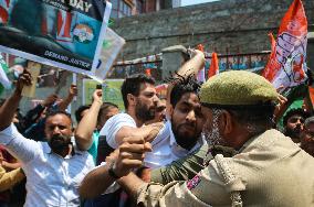 Youth Congress Protest Against Alleged Government NEET UG - 2024 Exam Scam