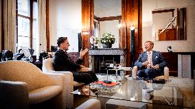 King Willem-Alexander Receives Ourgoing PM Rutte - The Hague