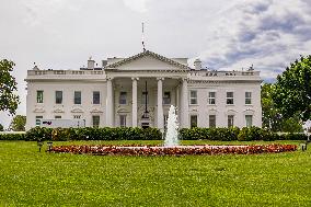 The Northern Side Of The White House In Washington DC