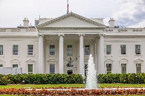 The Northern Side Of The White House In Washington DC