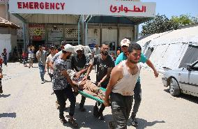 MIDEAST-GAZA-KHAN YOUNIS-ISRAEL-ATTACK