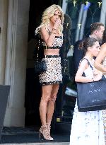 PFW - Victoria Silvstedt Out In Chanel Outfit