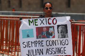 People Celebrate Freedom Of Julian Assange