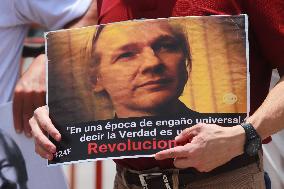 People Celebrate Freedom Of Julian Assange