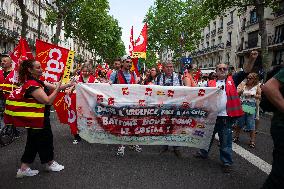 Protest Against Unemployment Insurance Reform - Paris