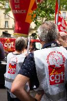 Protest Against Unemployment Insurance Reform - Paris