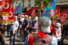 Protest Against Unemployment Insurance Reform - Paris