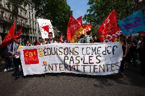 Protest Against Unemployment Insurance Reform - Paris