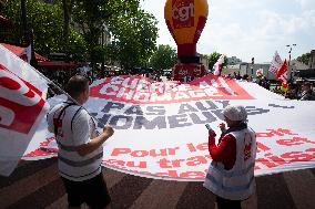 Protest Against Unemployment Insurance Reform - Paris