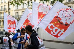 Protest Against Unemployment Insurance Reform - Paris