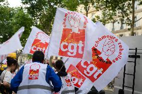 Protest Against Unemployment Insurance Reform - Paris