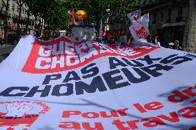 Protest Against Unemployment Insurance Reform - Paris