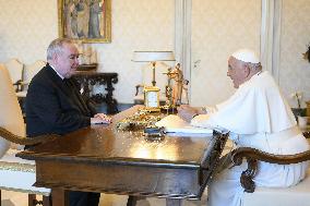 Pope Francis Receives Fra' John Timothy Dunlap - Vatican