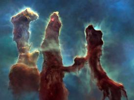 Pillars of Creation Star in New Visualization from NASA's Hubble and Webb Telescopes