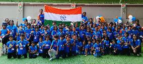 Students Support Team India In ICC T-20 Men's World Cup