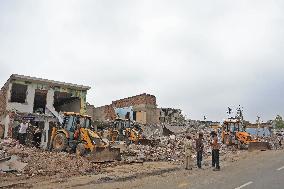JDA Bulldozing Encroachment In Jaipur