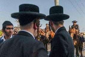 Ultra-Orthodox Jews Protest Army Conscription - Israel