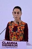 President-Elect Claudia Sheinbaum Presents Her New Cabinet - Mexico City